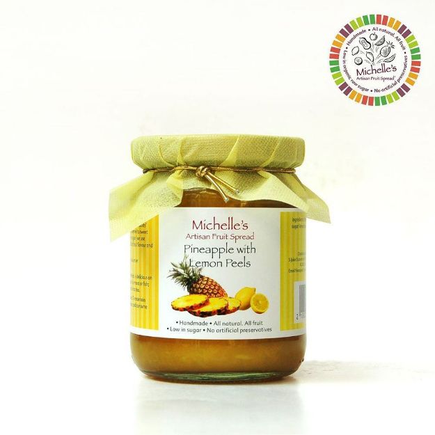 Picture of Pineapple with Lemon Peels  Artisan Jam Spread