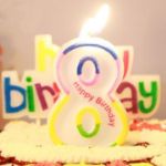 Picture of Big Party Birthday Candle Number 8