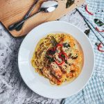 Picture of Creamy Salted Egg Shrimp Pasta