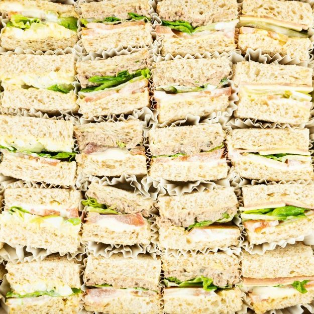 Picture of Chicken Cheese & Egg Mayo Sandwiches Catering Box